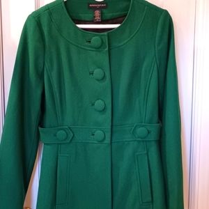 Banana Republic factor wool blend coat, size small, EUC